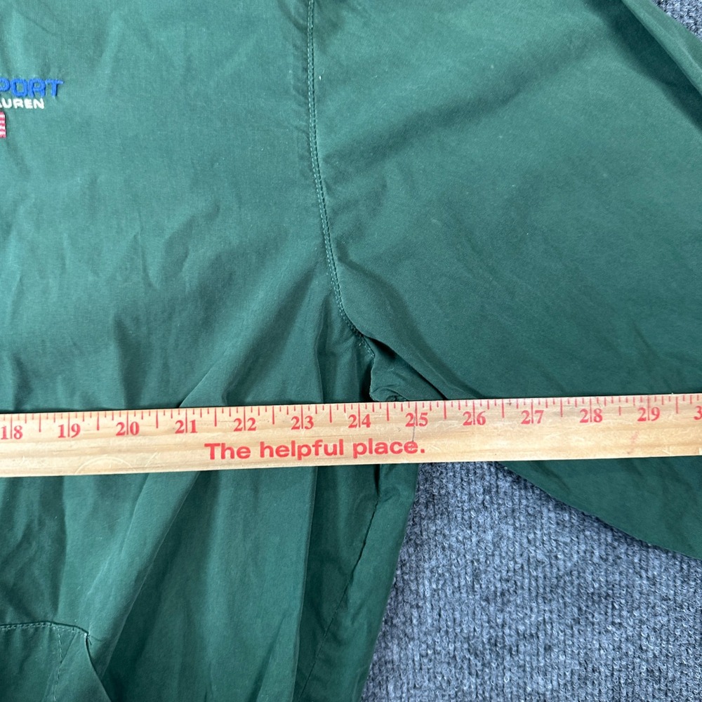 VTG Polo Sport Ralph Lauren Green Cotton Harrington Jacket Men's Size L USA - Picture 5 of 11